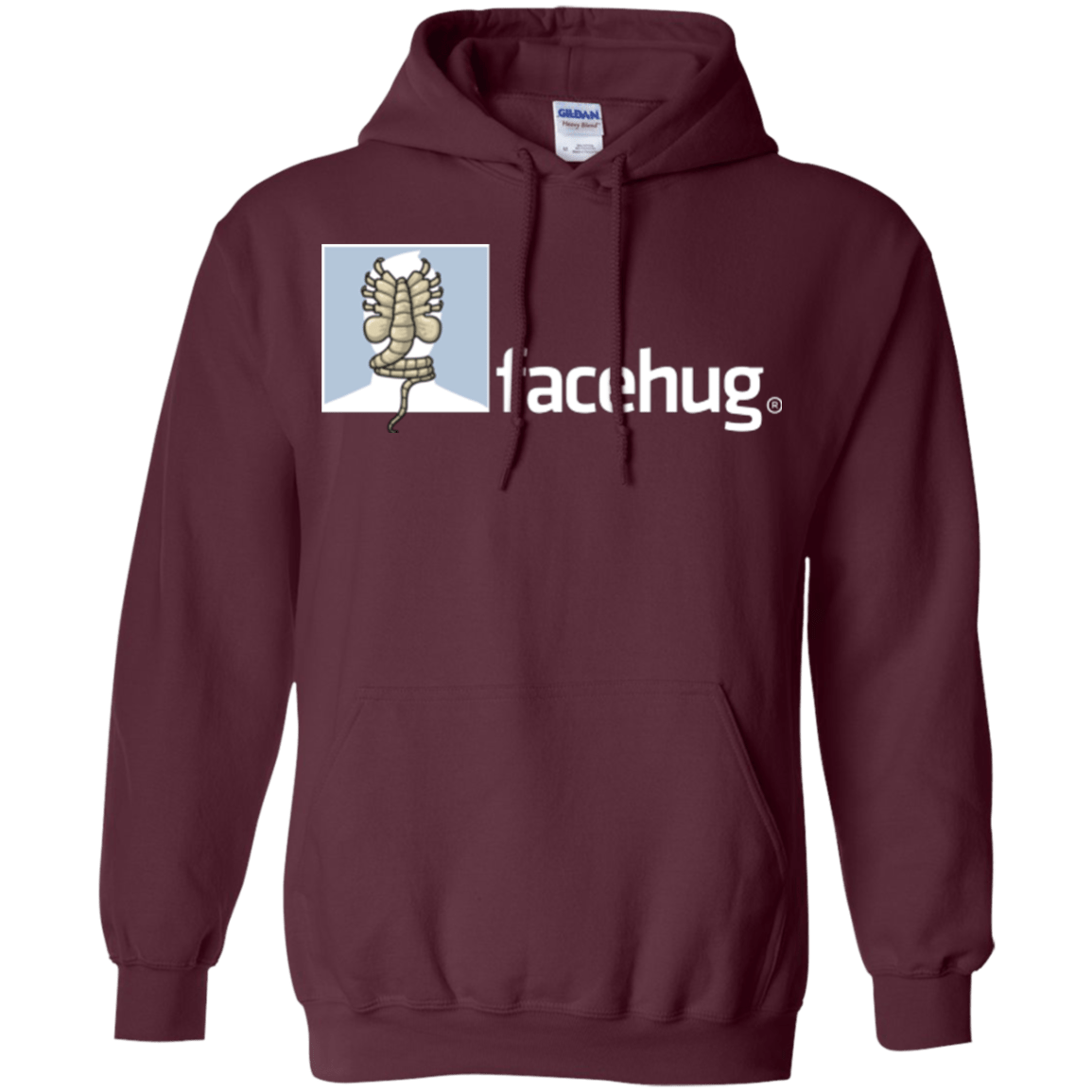 Sweatshirts Maroon / Small FACEHUG Pullover Hoodie
