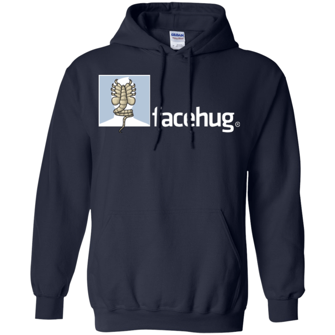 Sweatshirts Navy / Small FACEHUG Pullover Hoodie