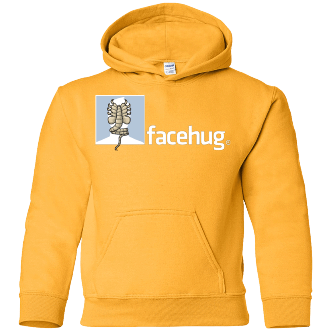 Sweatshirts Gold / YS FACEHUG Youth Hoodie