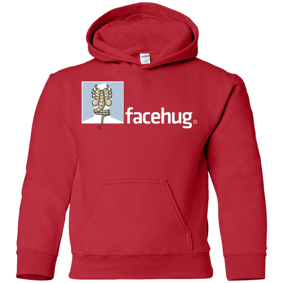 Sweatshirts Red / YS FACEHUG Youth Hoodie