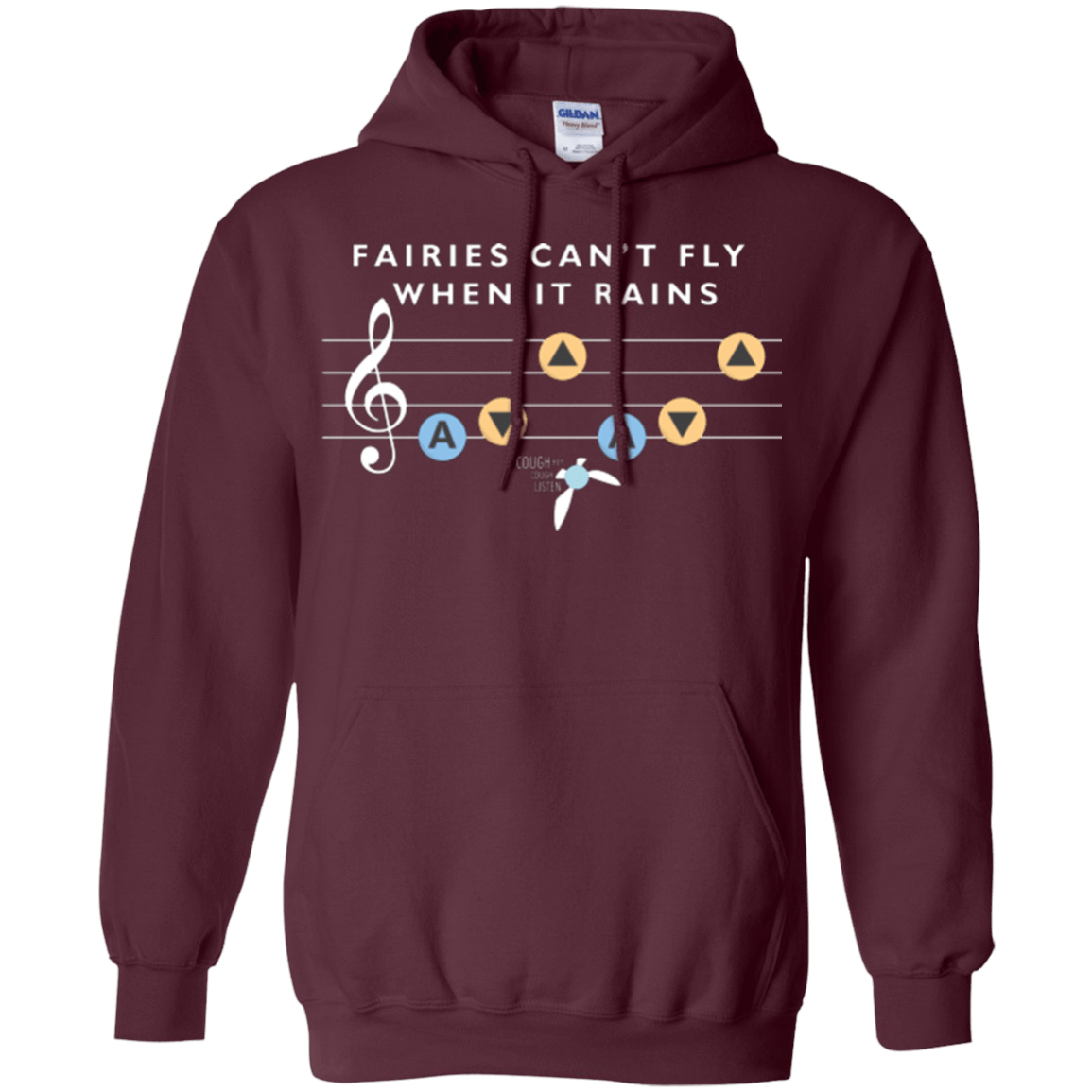 Sweatshirts Maroon / Small Fairies Can't Fly When It Rains Pullover Hoodie