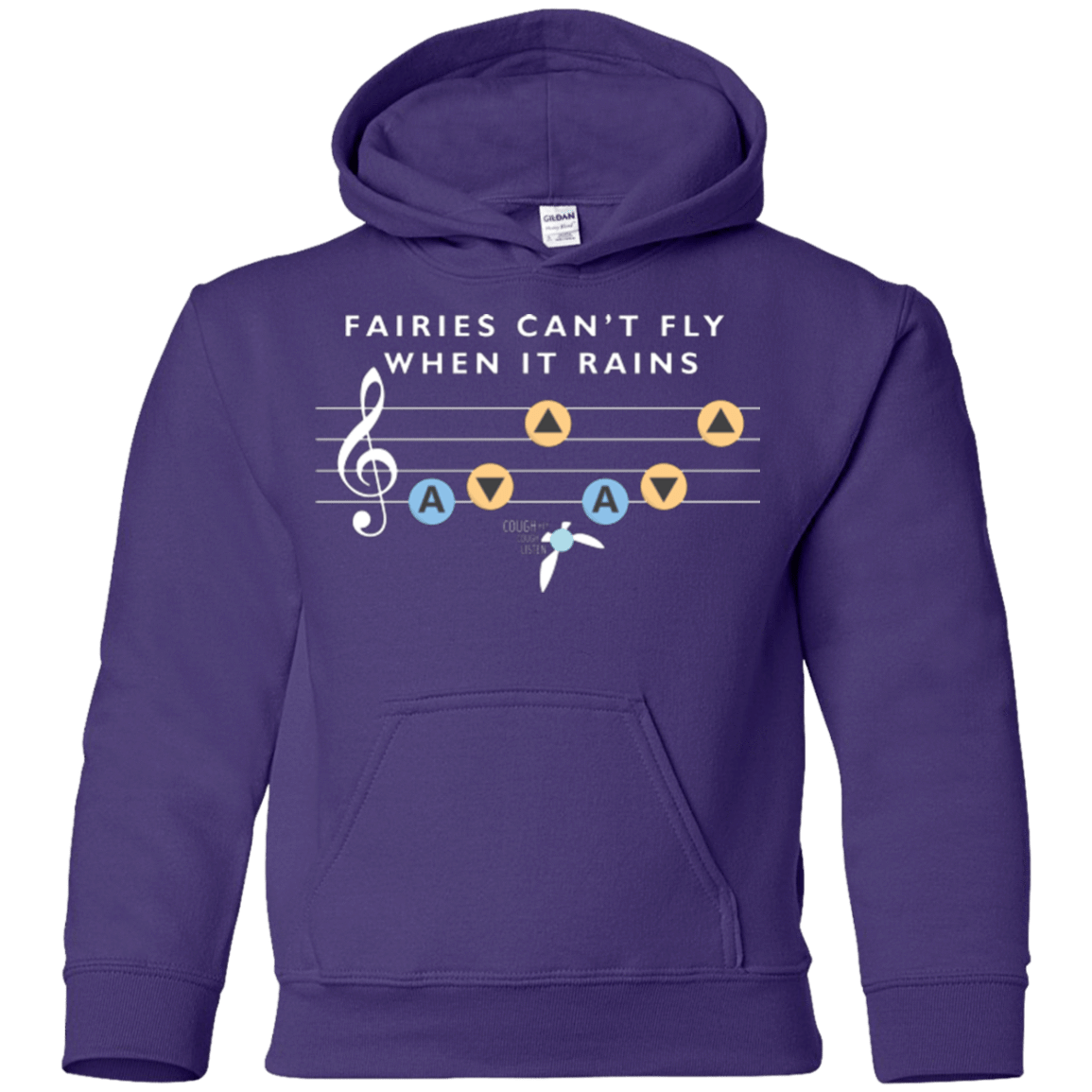 Sweatshirts Purple / YS Fairies Can't Fly When It Rains Youth Hoodie