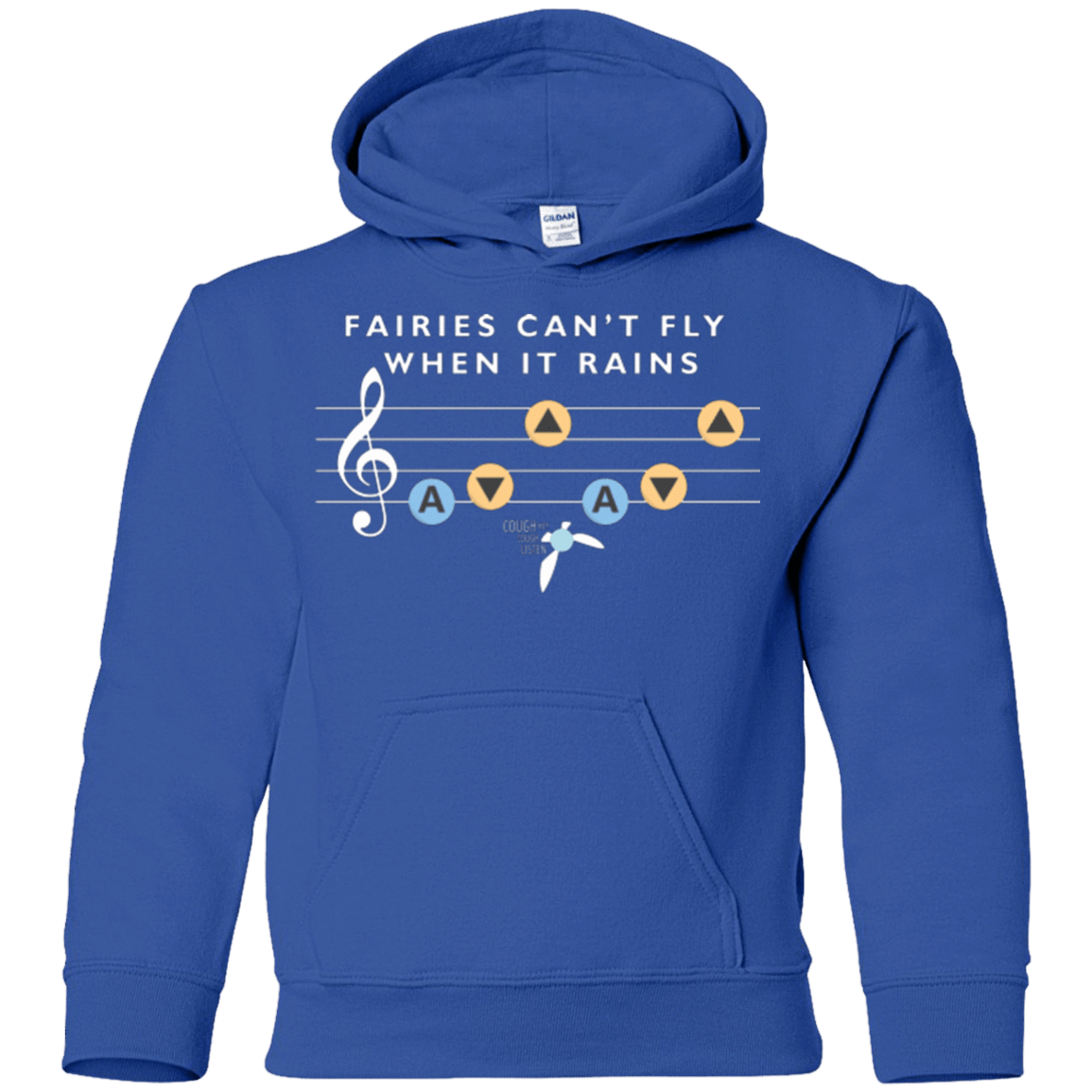 Sweatshirts Royal / YS Fairies Can't Fly When It Rains Youth Hoodie