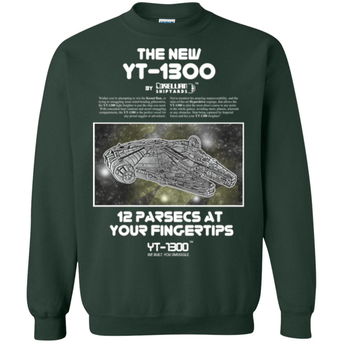 Sweatshirts Forest Green / Small Falcon YT-3000 Crewneck Sweatshirt