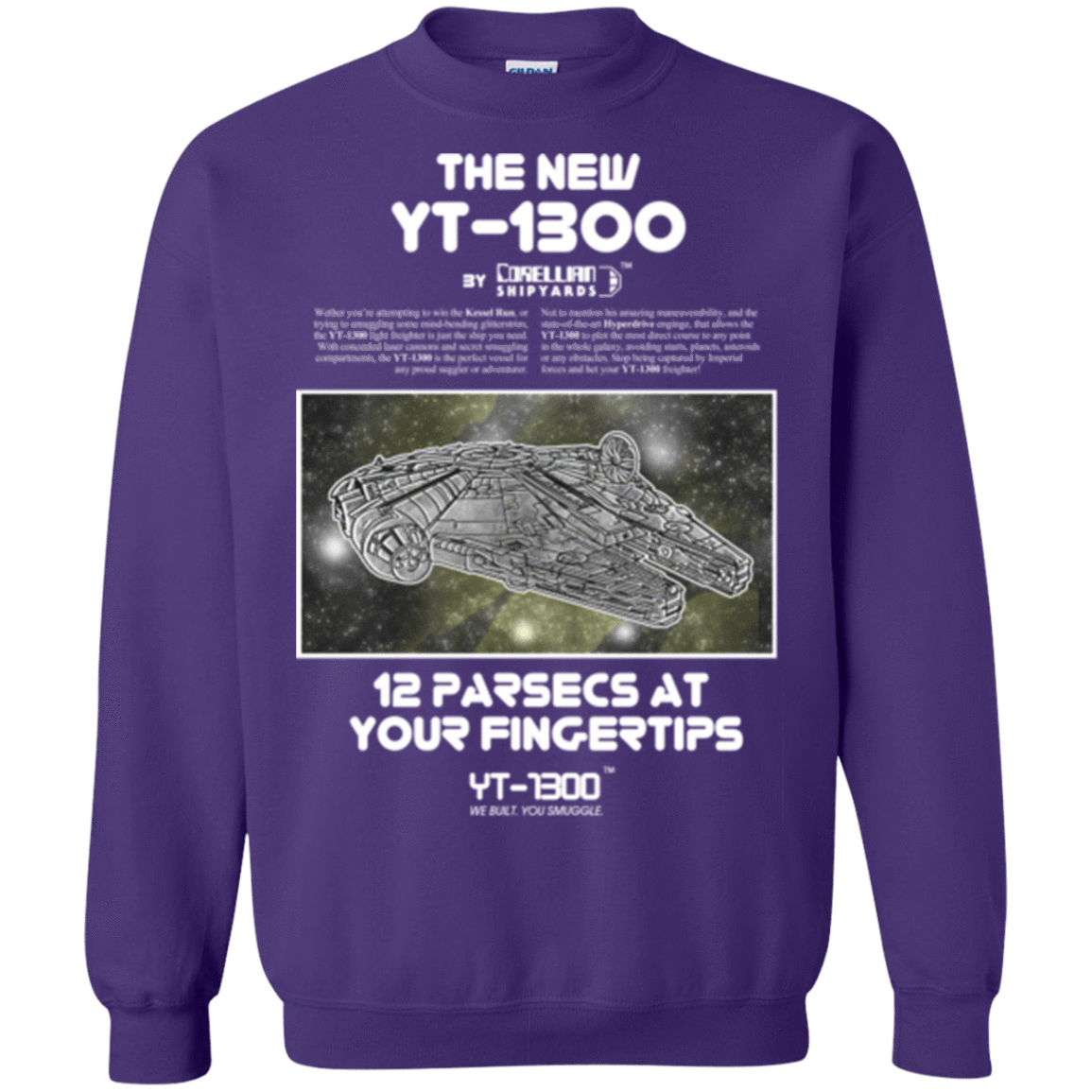 Sweatshirts Purple / Small Falcon YT-3000 Crewneck Sweatshirt