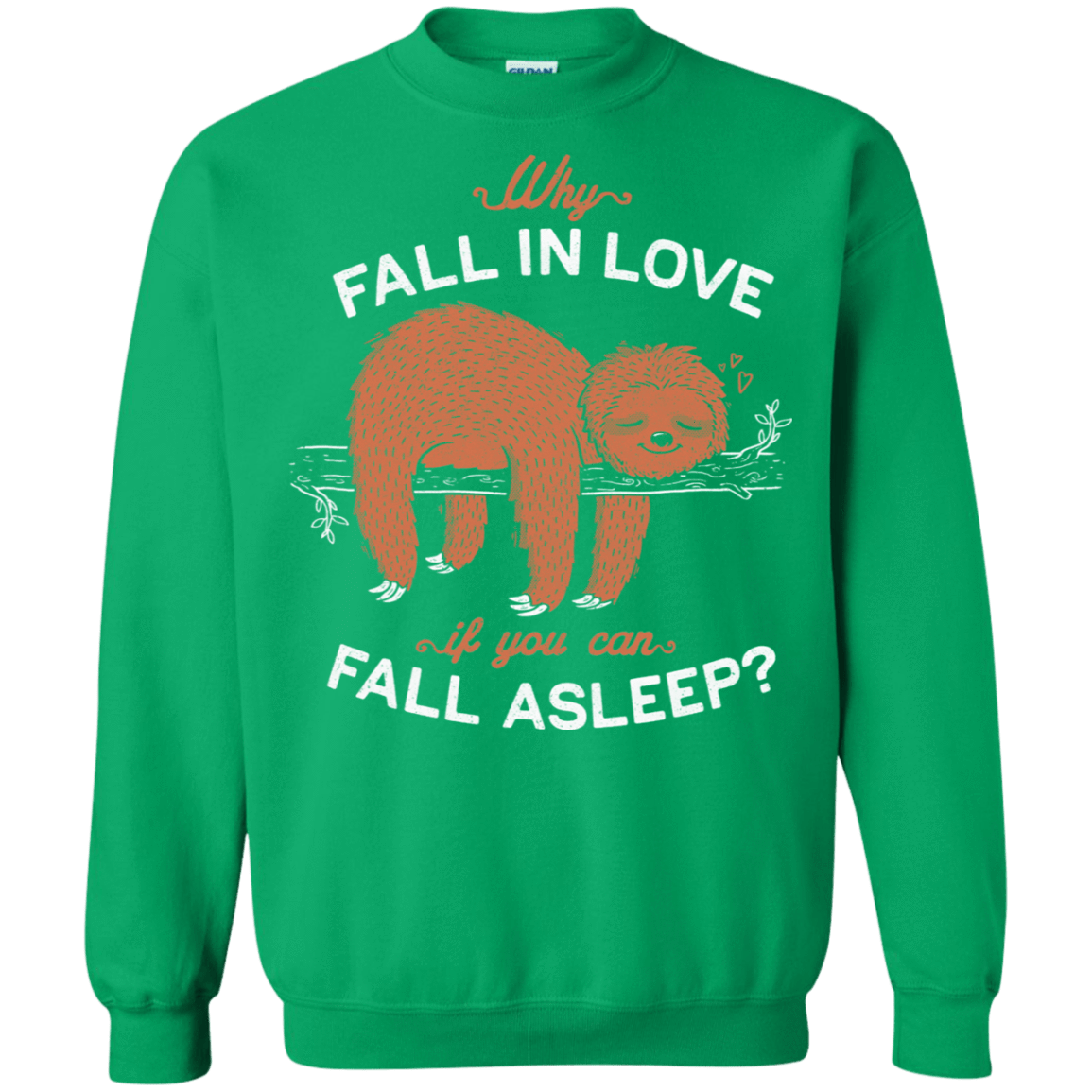 Sweatshirts Irish Green / S Fall Asleep Crewneck Sweatshirt
