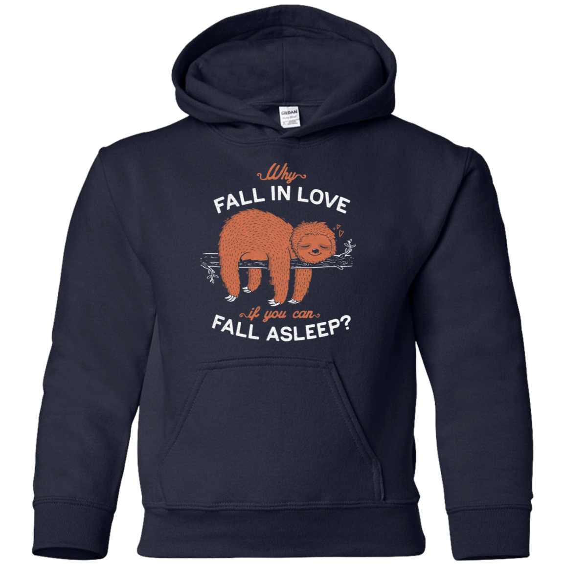 Sweatshirts Navy / YS Fall Asleep Youth Hoodie