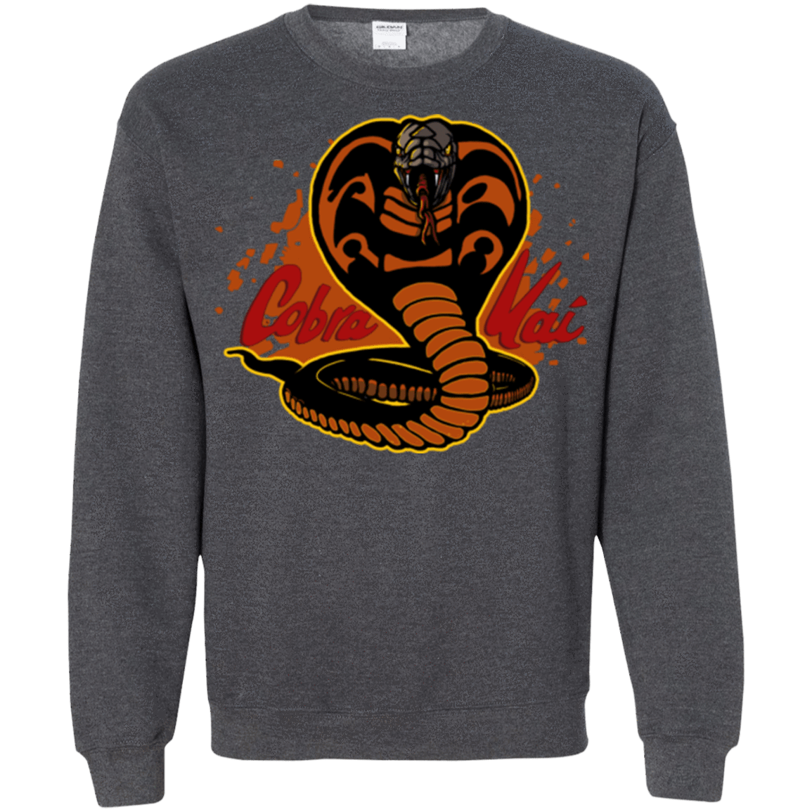 Sweatshirts Dark Heather / S Familiar Reptile Crewneck Sweatshirt