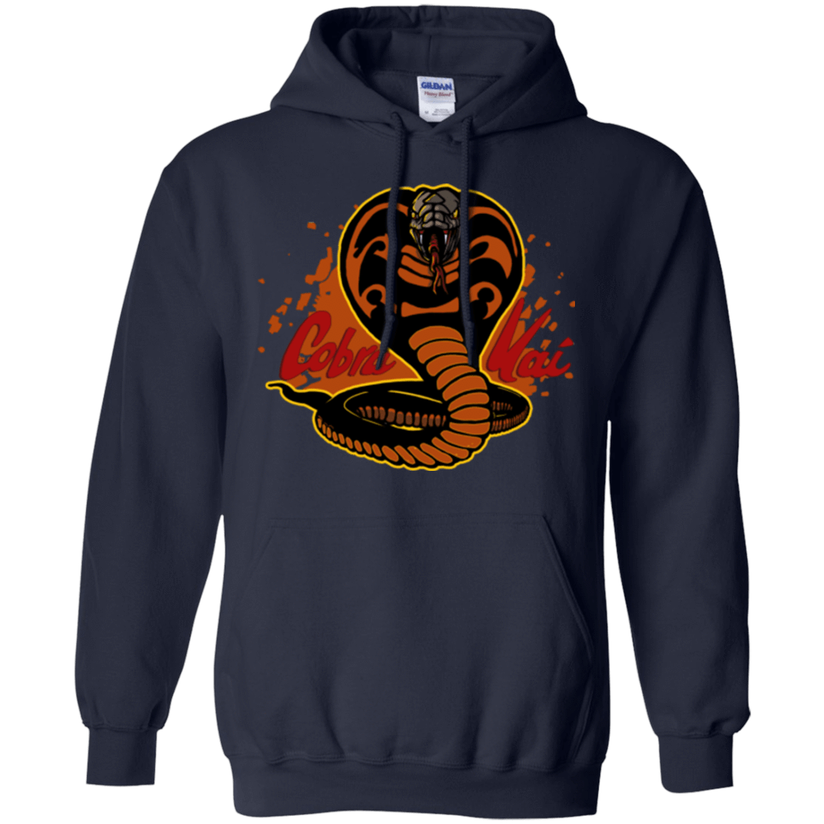 Sweatshirts Navy / S Familiar Reptile Pullover Hoodie