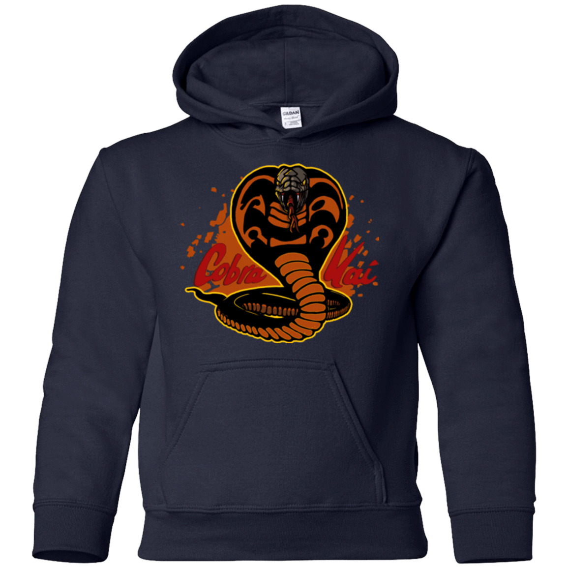 Sweatshirts Navy / YS Familiar Reptile Youth Hoodie