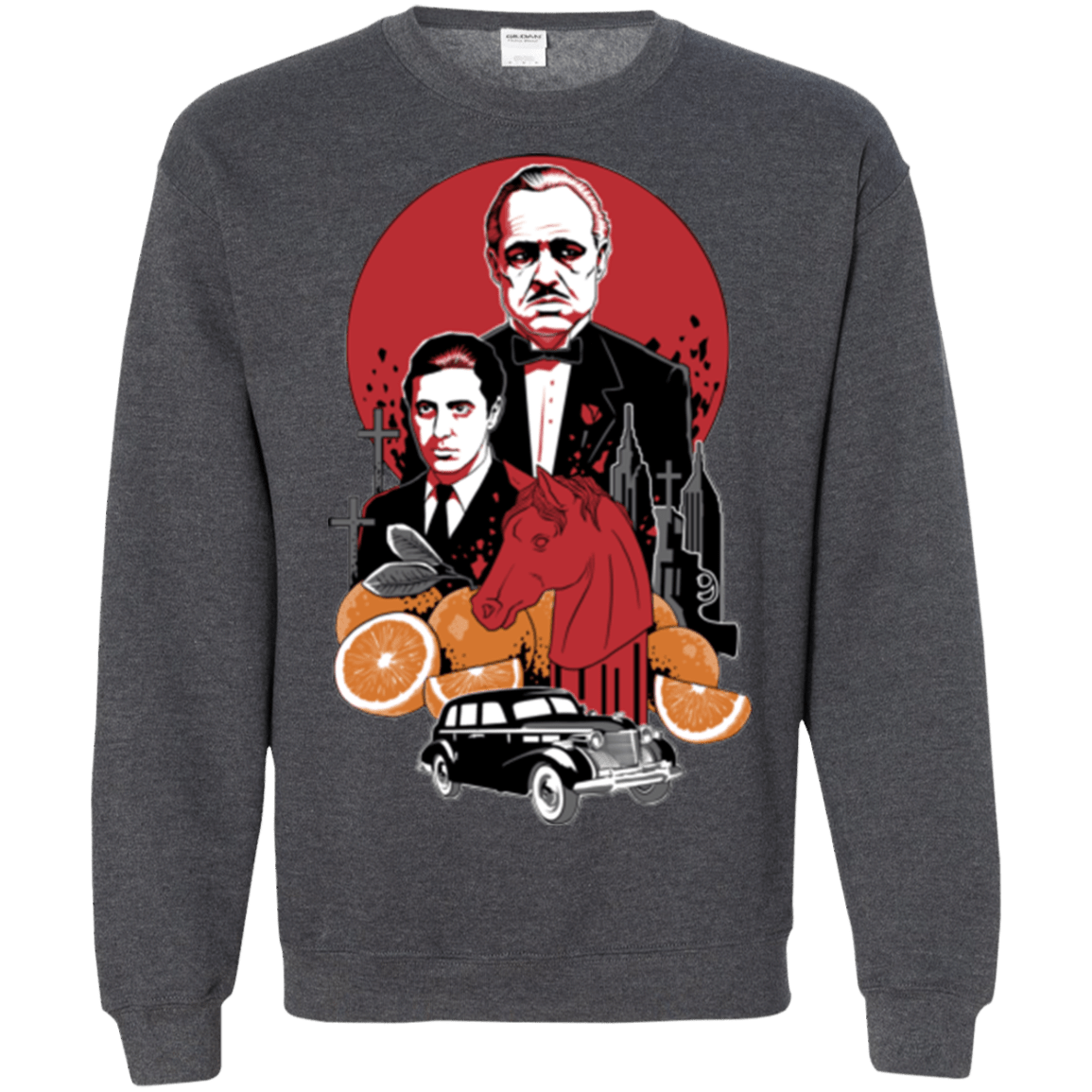 Sweatshirts Dark Heather / Small Family Cursed Crewneck Sweatshirt