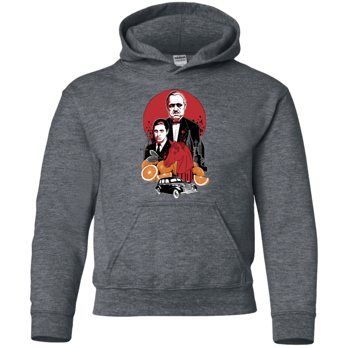 Sweatshirts Dark Heather / YS Family Cursed Youth Hoodie