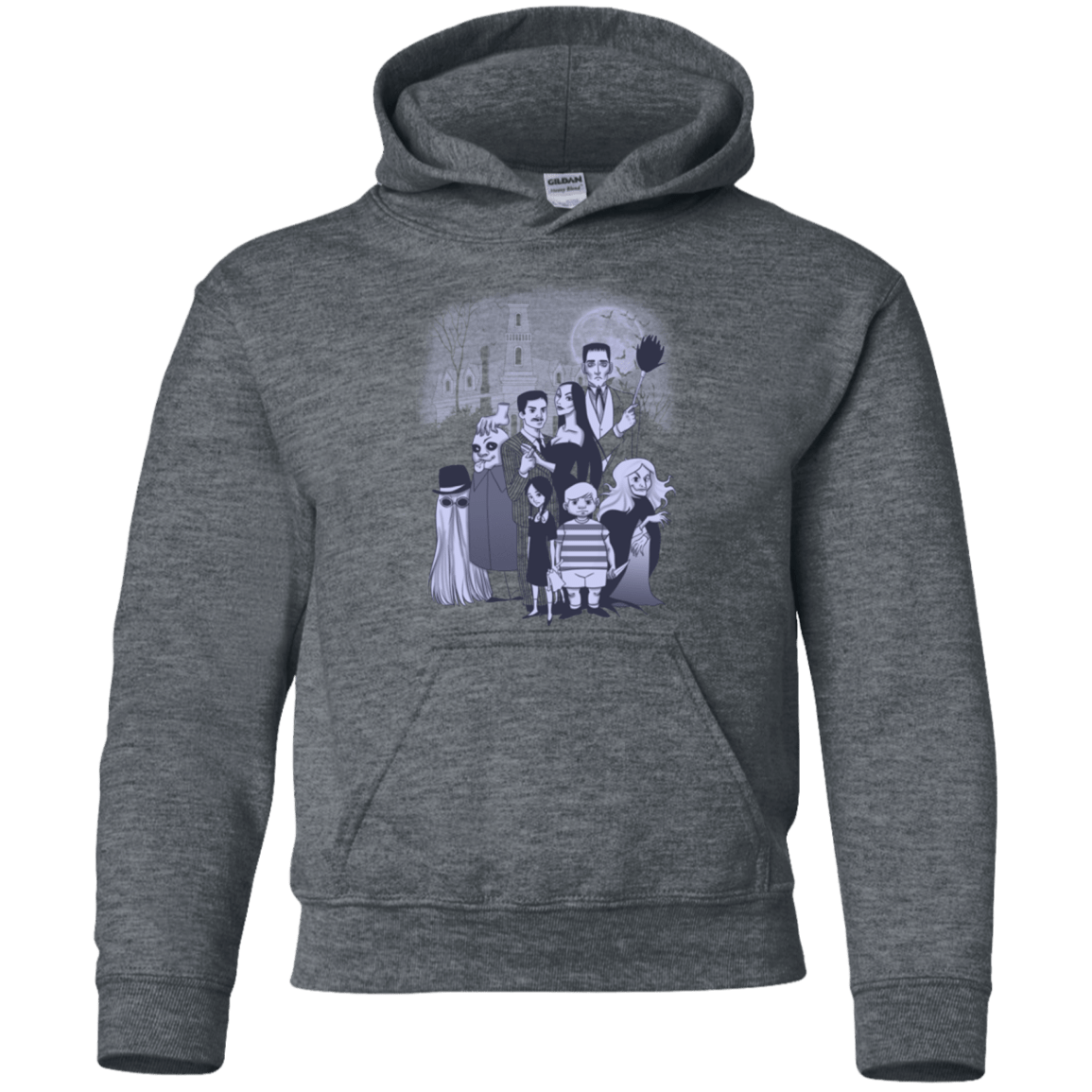 Sweatshirts Dark Heather / YS Family Portrait Youth Hoodie
