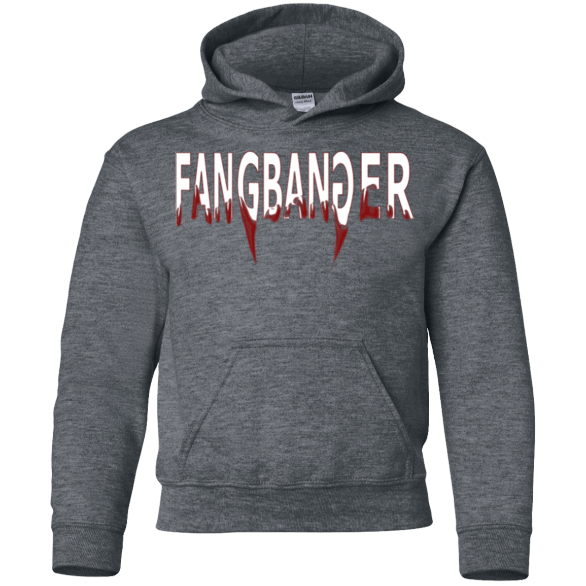 Sweatshirts Dark Heather / YS Fangbanger Youth Hoodie