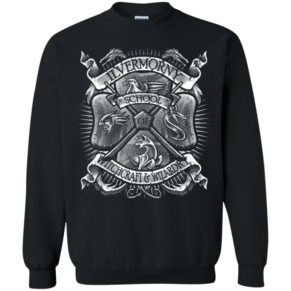 Sweatshirts Black / Small Fantastic Crest Crewneck Sweatshirt