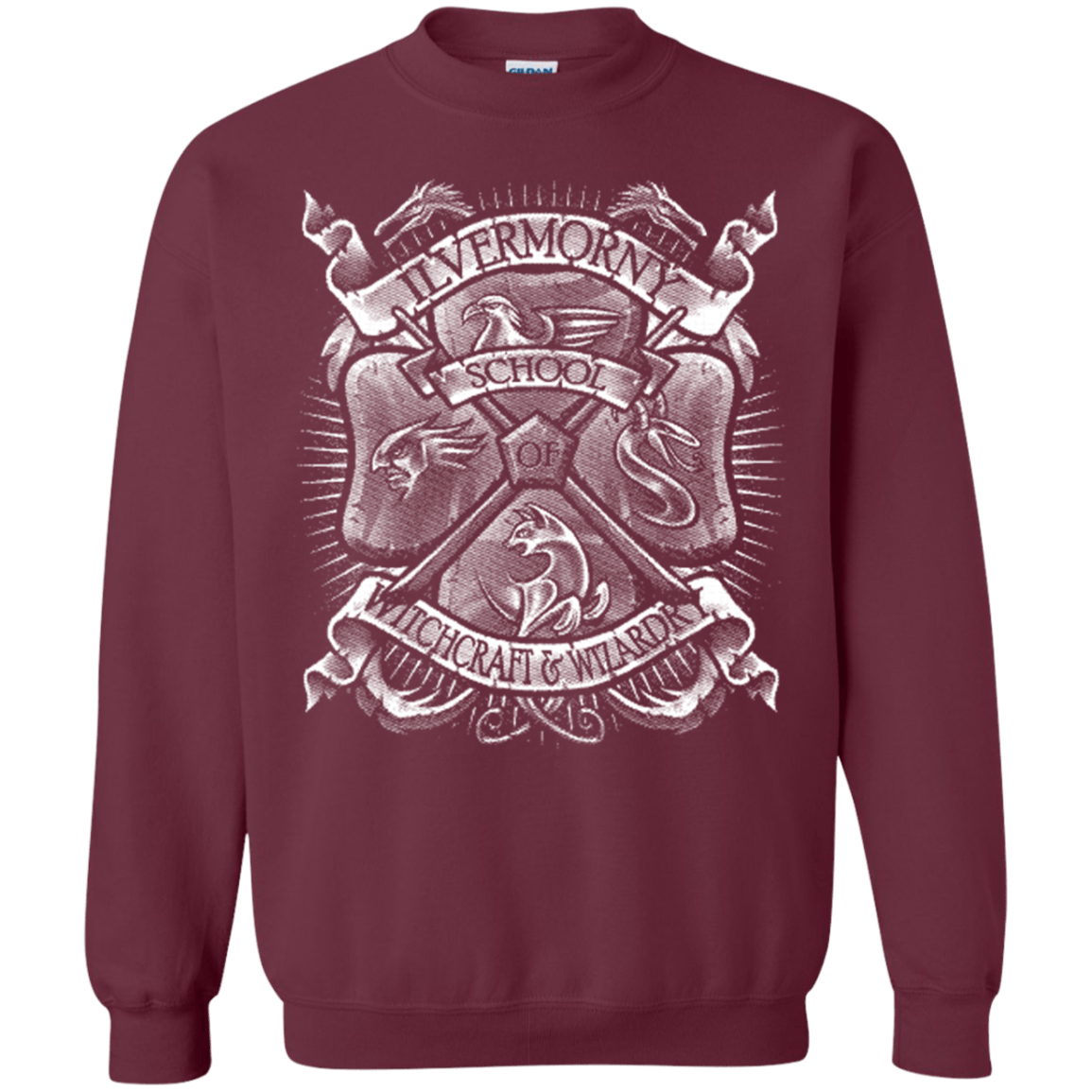 Sweatshirts Maroon / Small Fantastic Crest Crewneck Sweatshirt