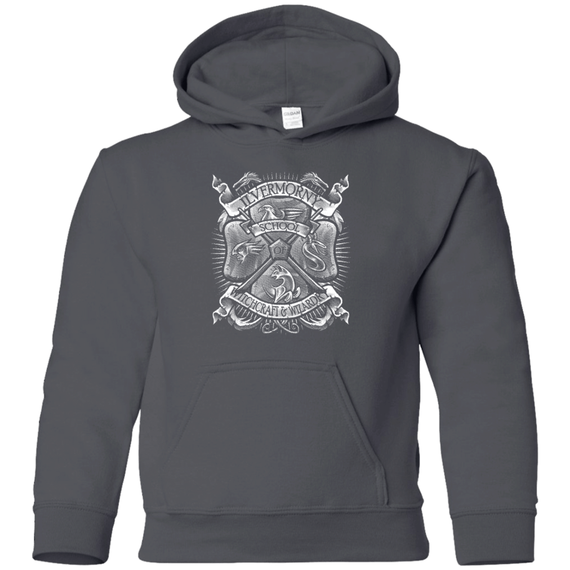 Sweatshirts Charcoal / YS Fantastic Crest Youth Hoodie