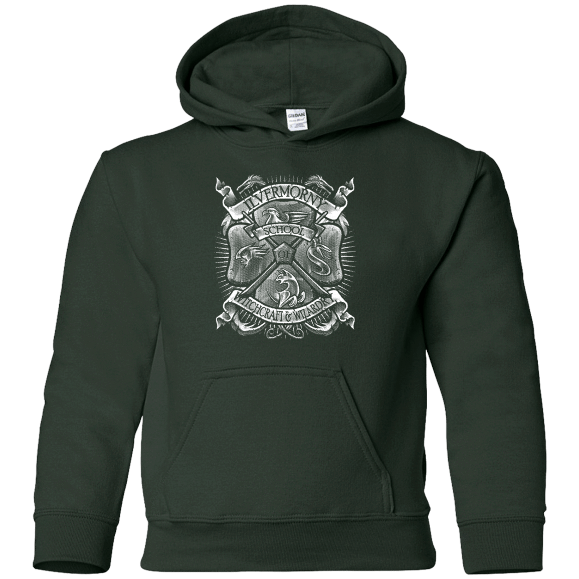 Sweatshirts Forest Green / YS Fantastic Crest Youth Hoodie