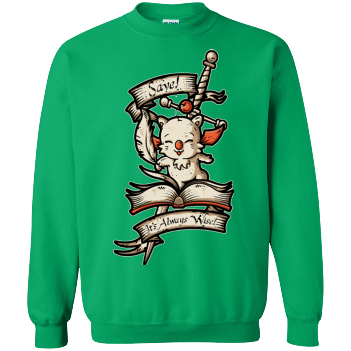 Sweatshirts Irish Green / Small FANTASY SAVE POINT Crewneck Sweatshirt