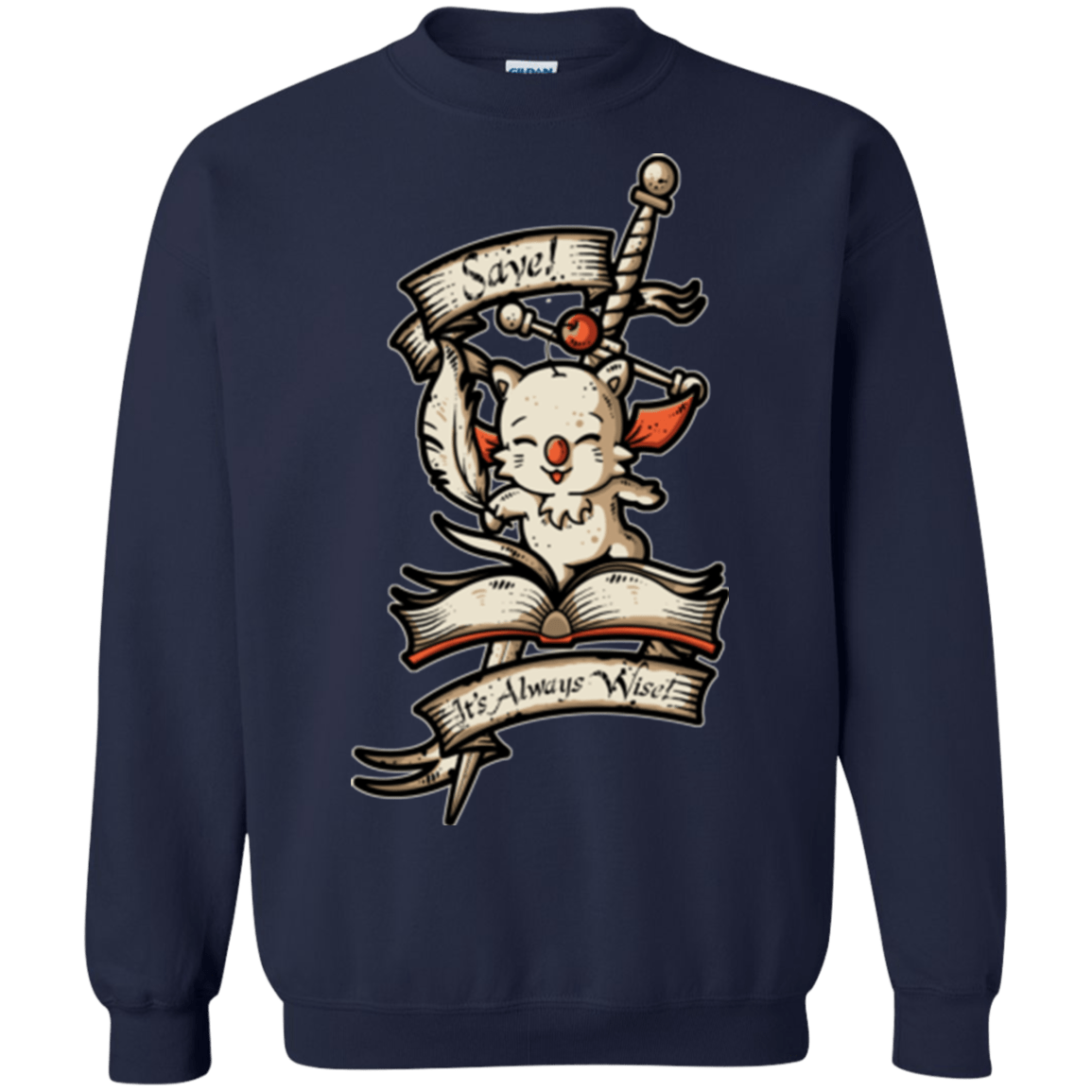 Sweatshirts Navy / Small FANTASY SAVE POINT Crewneck Sweatshirt