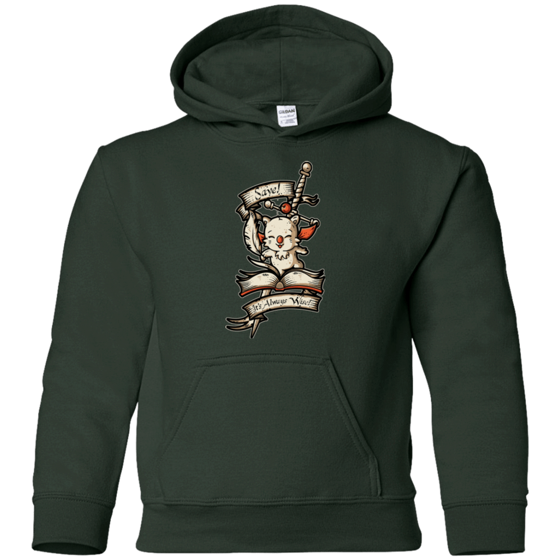Sweatshirts Forest Green / YS FANTASY SAVE POINT Youth Hoodie