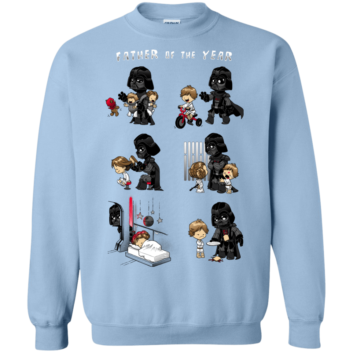 Sweatshirts Light Blue / Small Father of the year Crewneck Sweatshirt