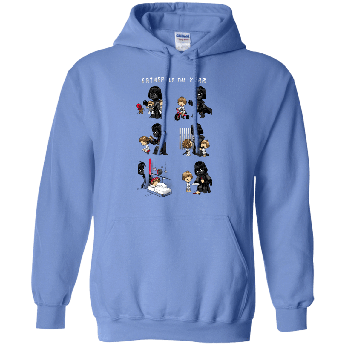Sweatshirts Carolina Blue / Small Father of the year Pullover Hoodie