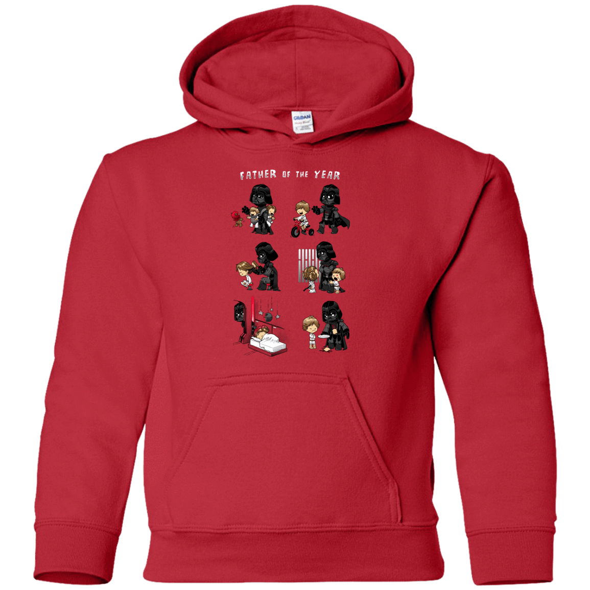 Sweatshirts Red / YS Father of the year Youth Hoodie