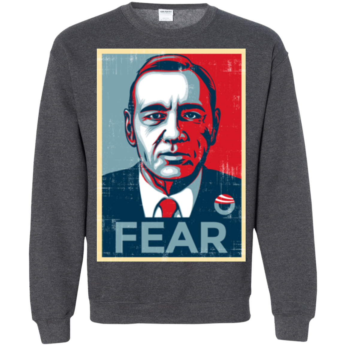 Sweatshirts Dark Heather / Small fear Crewneck Sweatshirt
