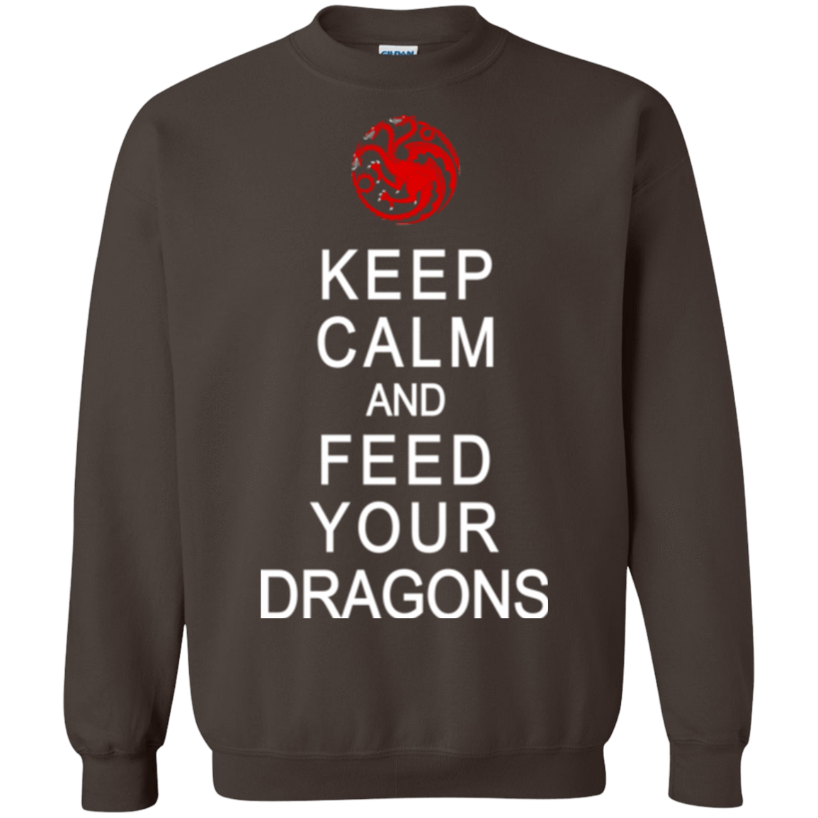 Sweatshirts Dark Chocolate / Small Feed dragons Crewneck Sweatshirt