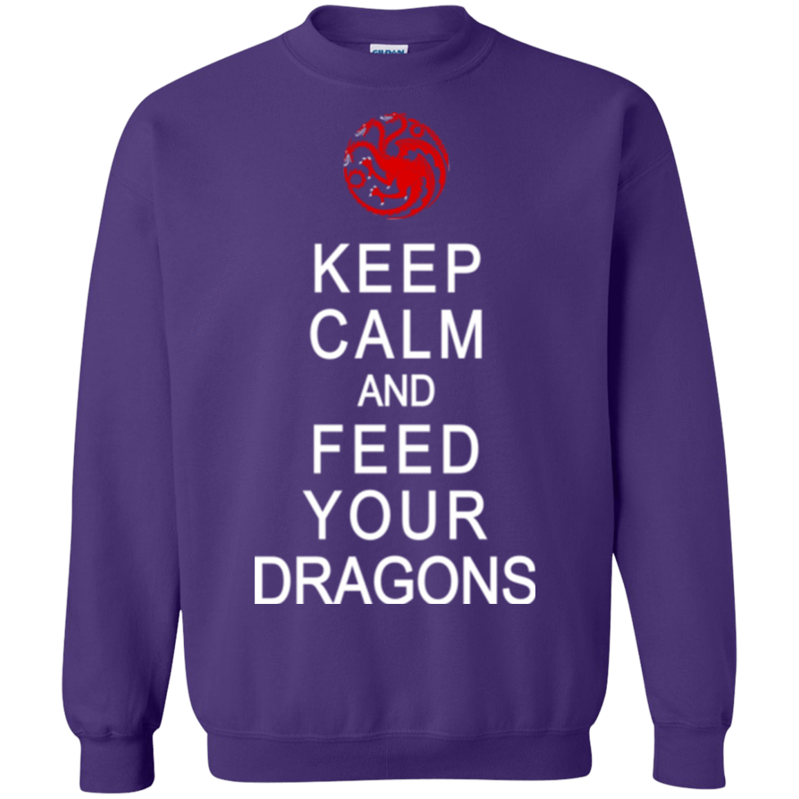 Sweatshirts Purple / Small Feed dragons Crewneck Sweatshirt