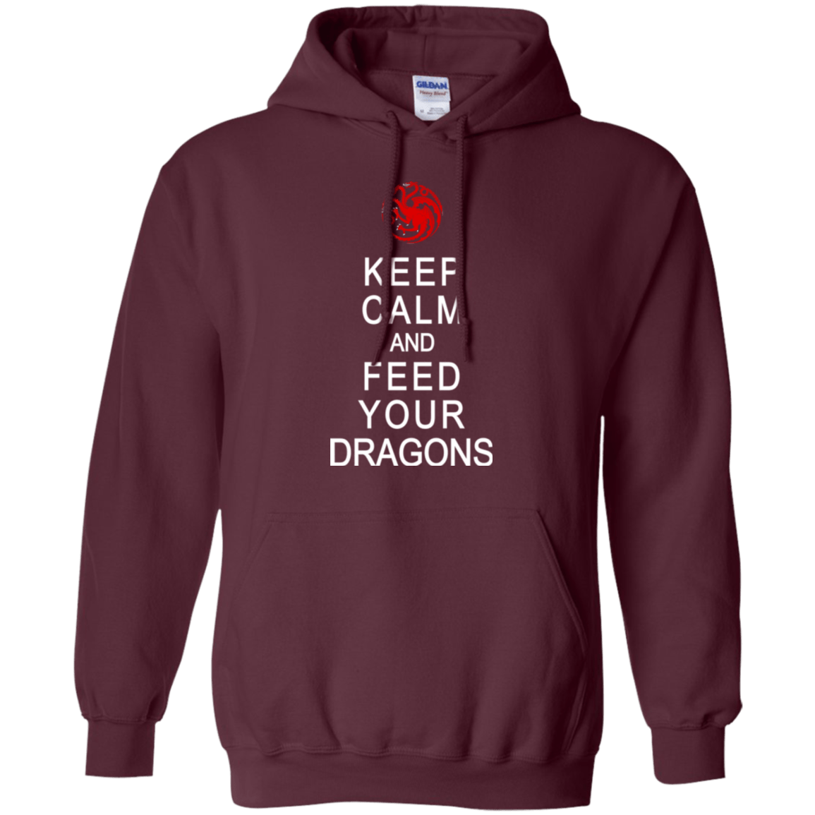 Sweatshirts Maroon / Small Feed dragons Pullover Hoodie
