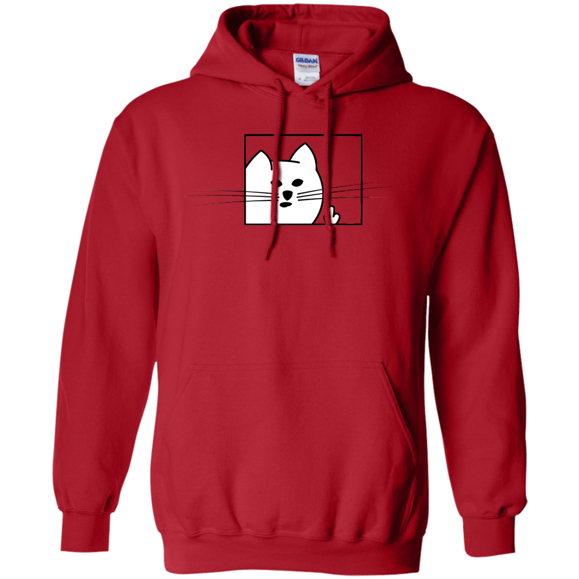 Sweatshirts Red / S Feline Flip Pullover Hoodie