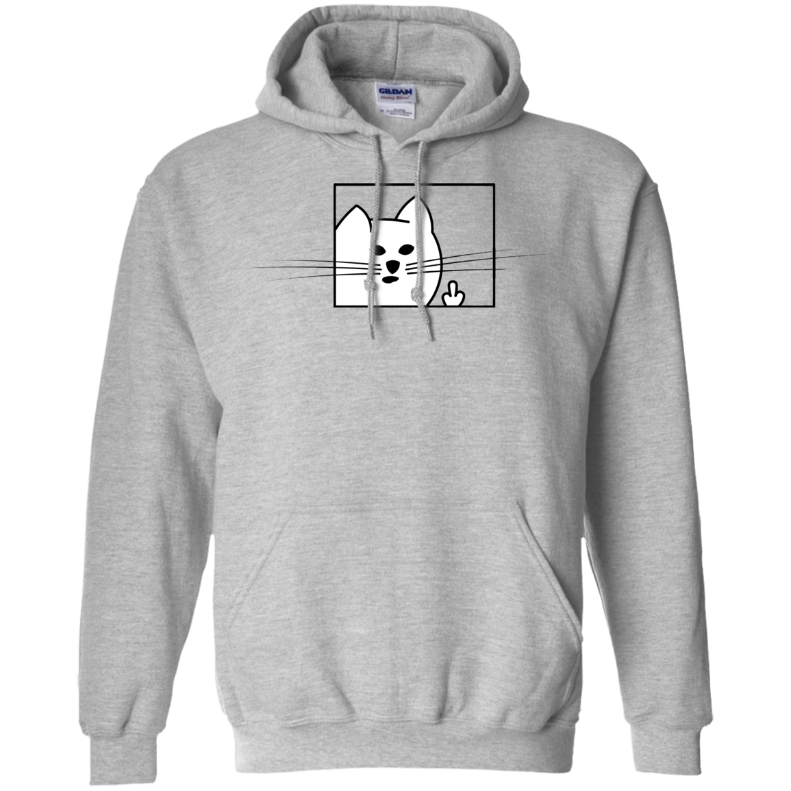 Sweatshirts Sport Grey / S Feline Flip Pullover Hoodie