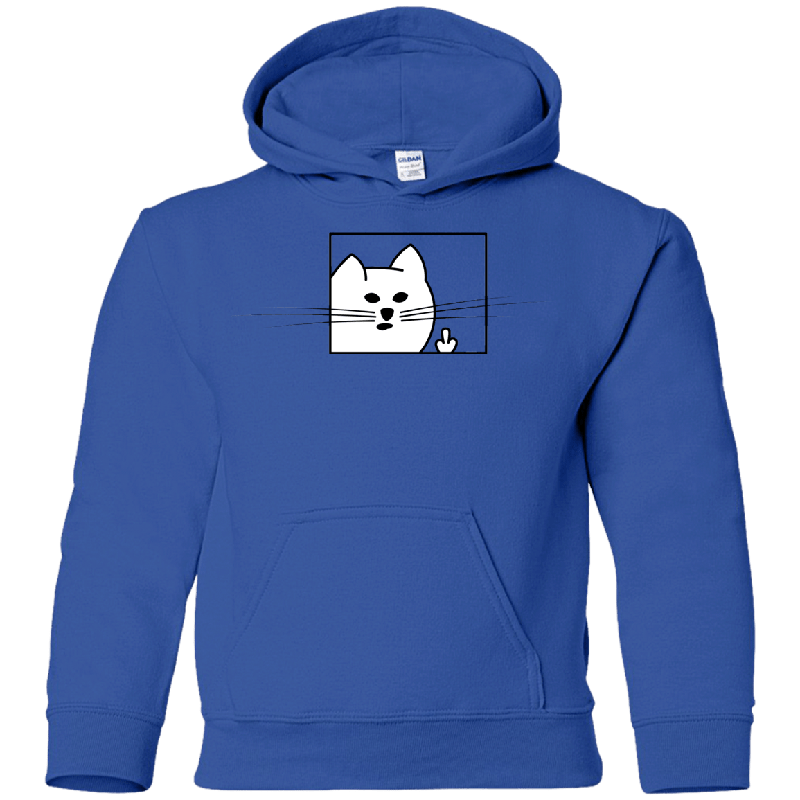 Sweatshirts Royal / YS Feline Flip Youth Hoodie