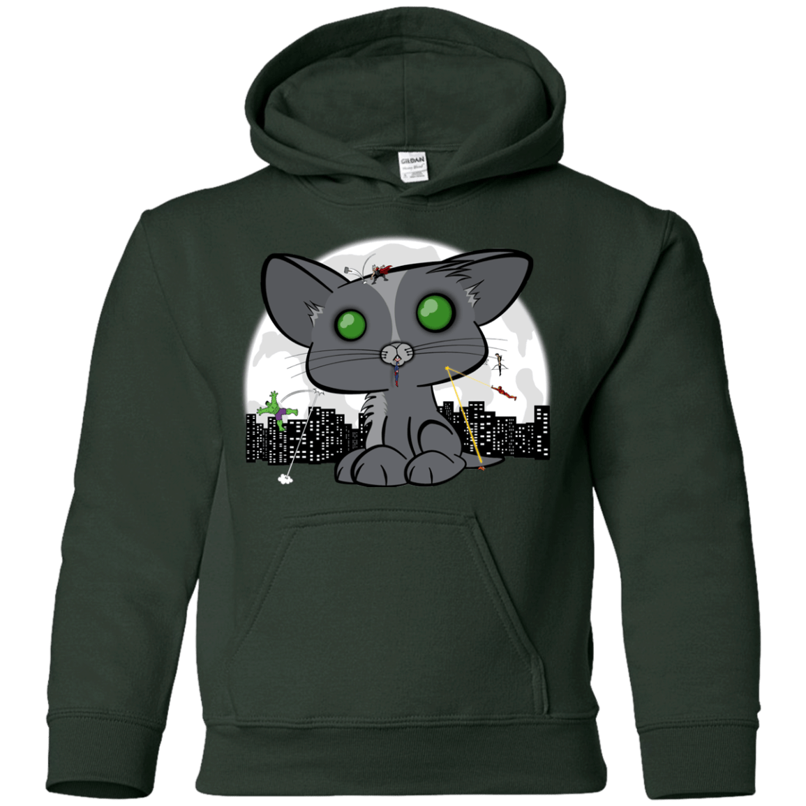 Sweatshirts Forest Green / YS Felinity War Youth Hoodie