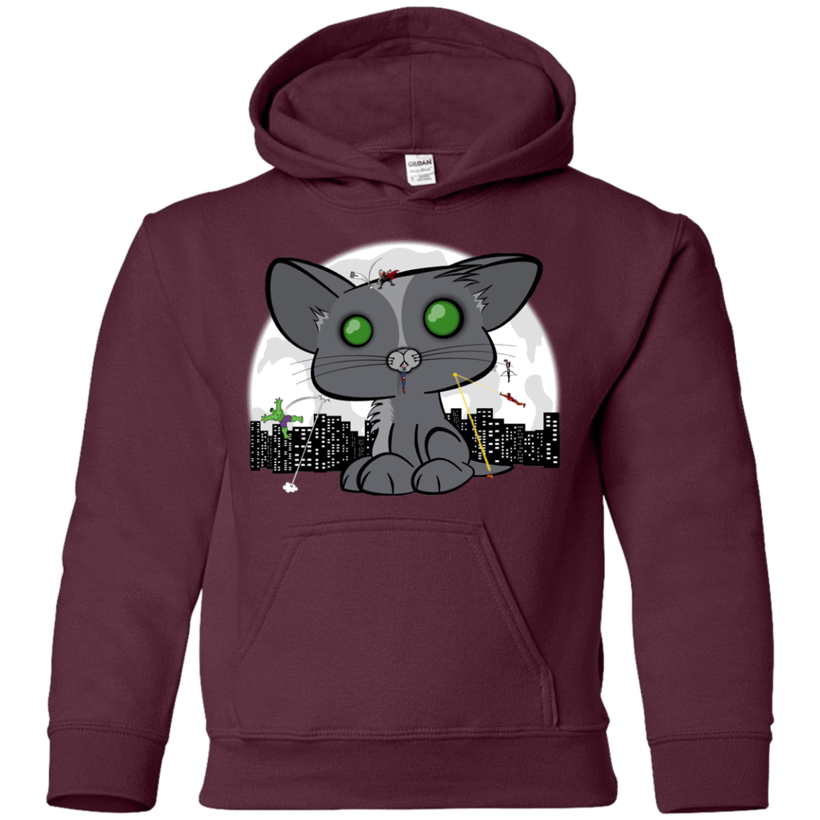 Sweatshirts Maroon / YS Felinity War Youth Hoodie