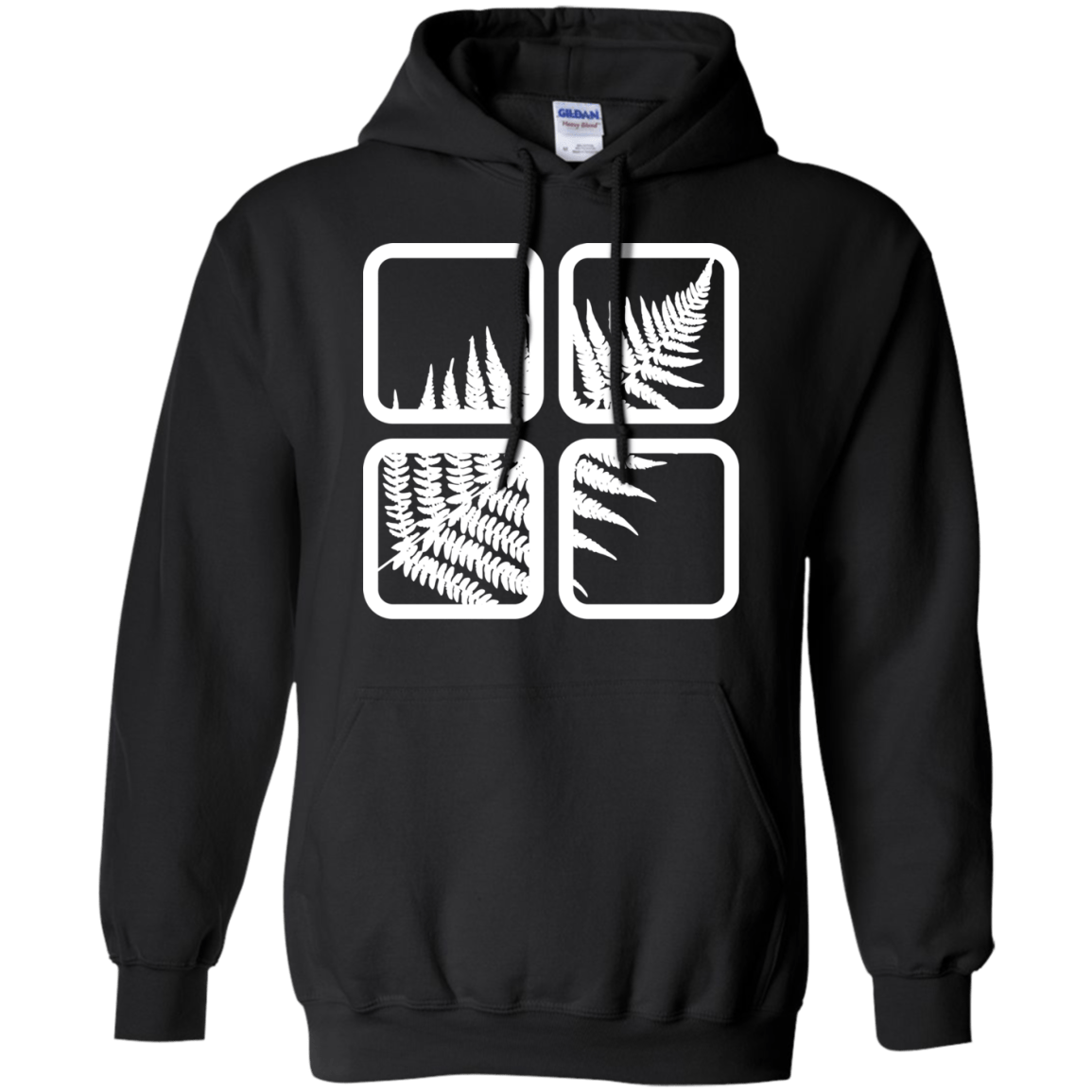 Sweatshirts Black / S Fern Pane Pullover Hoodie
