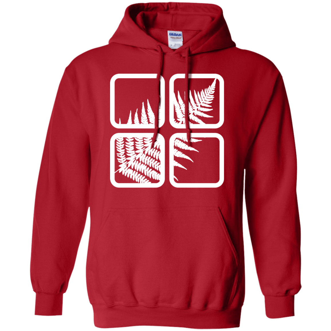 Sweatshirts Red / S Fern Pane Pullover Hoodie