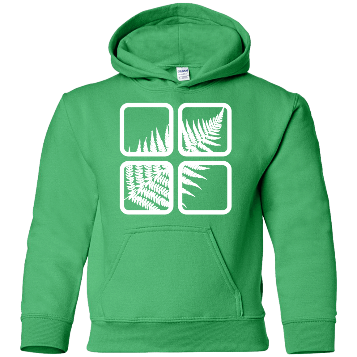 Sweatshirts Irish Green / YS Fern Pane Youth Hoodie