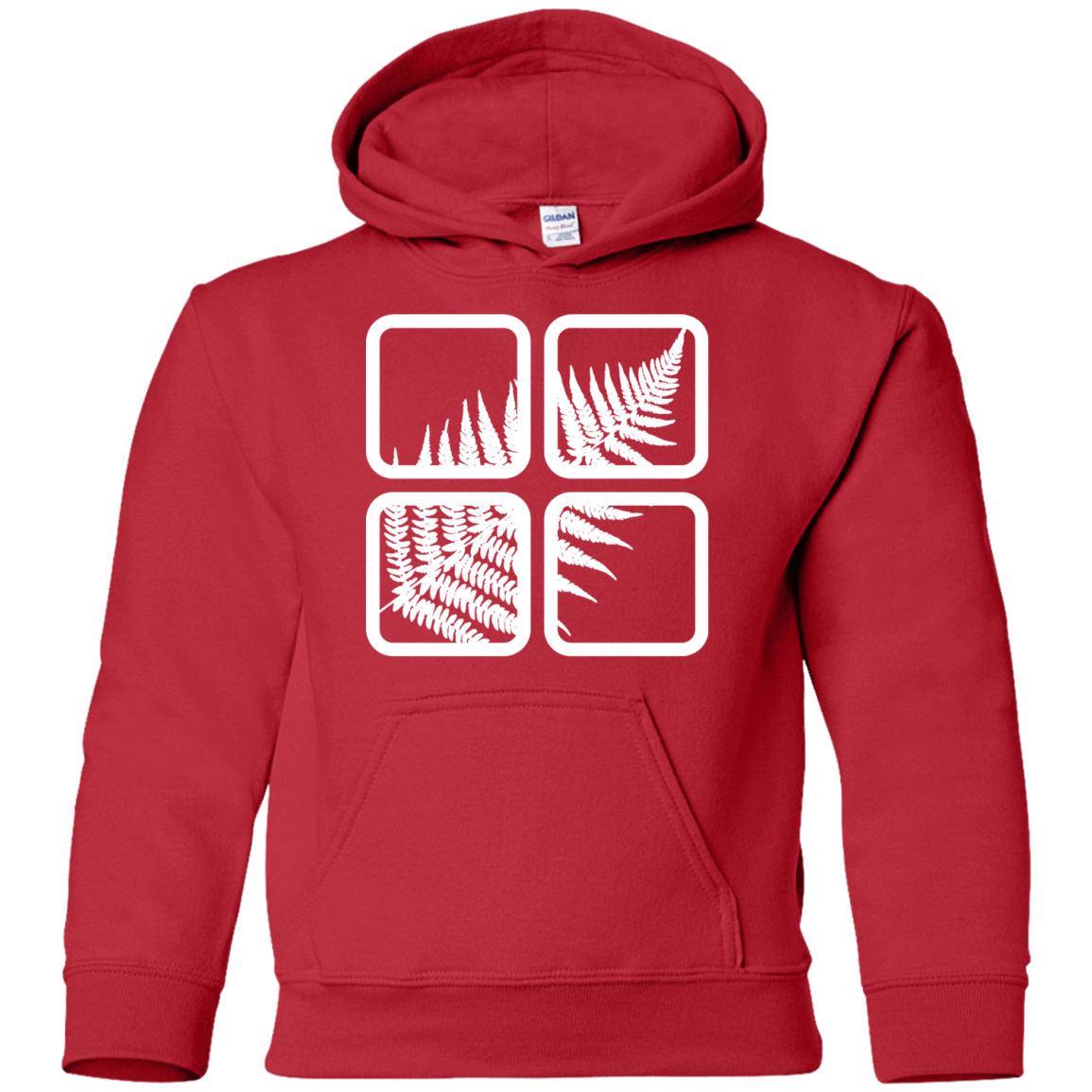 Sweatshirts Red / YS Fern Pane Youth Hoodie