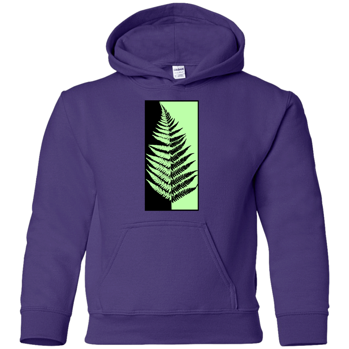 Sweatshirts Purple / YS Fern Press Youth Hoodie
