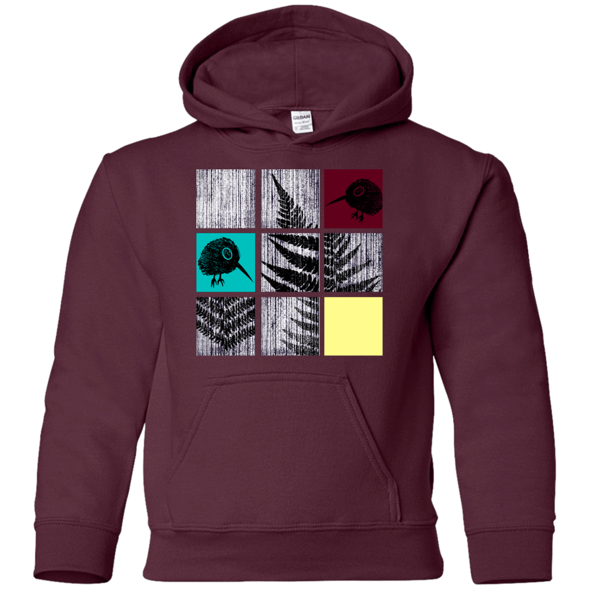 Sweatshirts Maroon / YS Ferns n Chicks Youth Hoodie