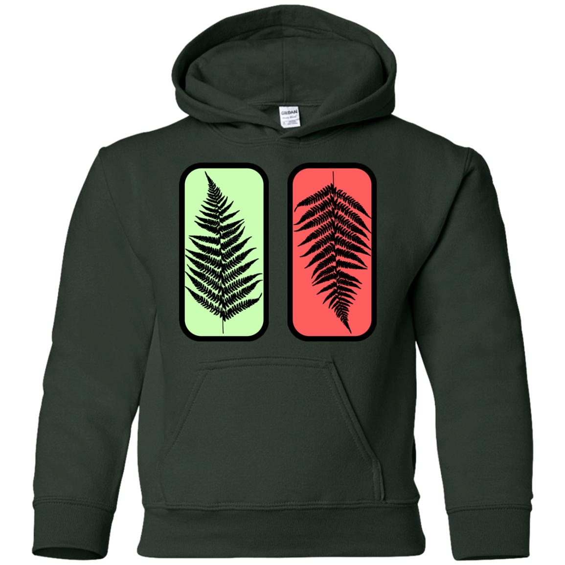 Sweatshirts Forest Green / YS Ferns Youth Hoodie