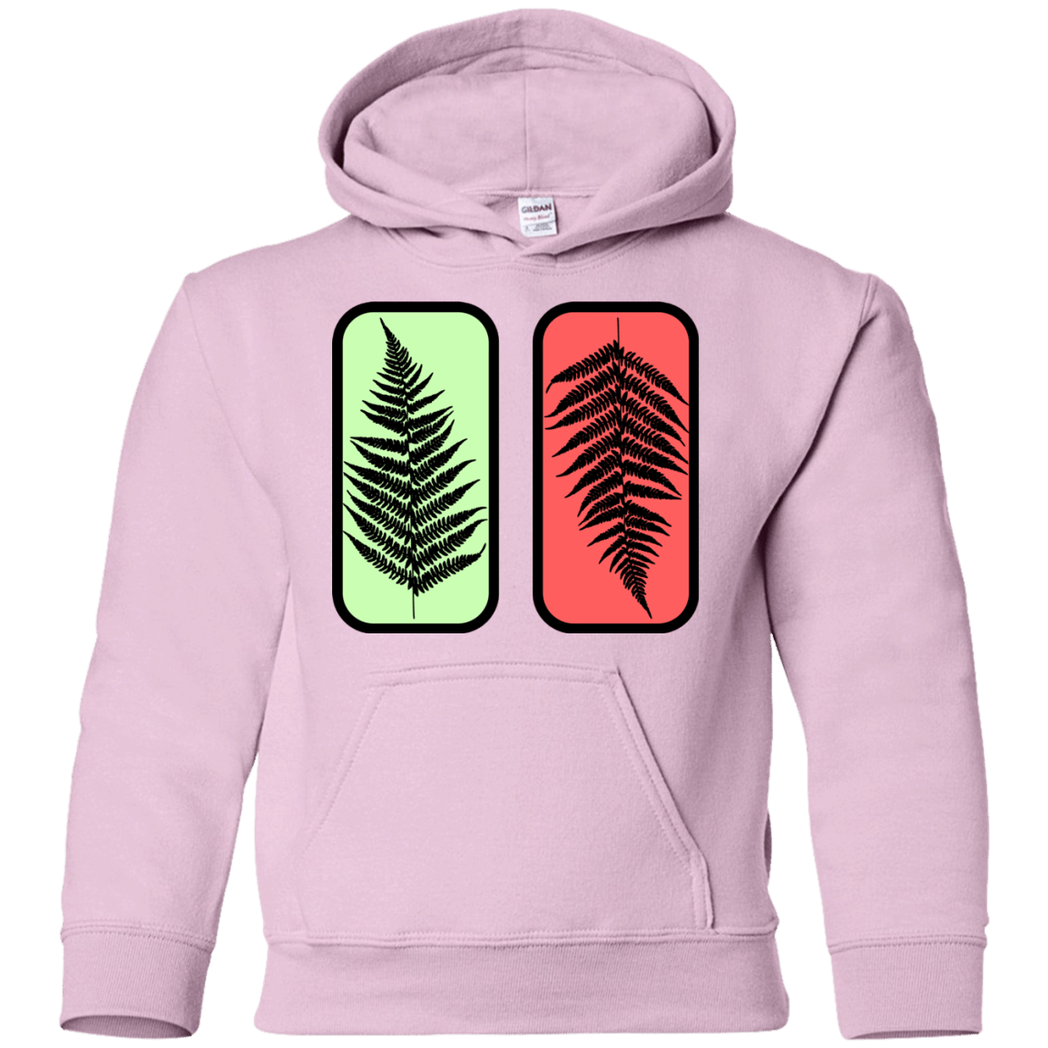 Sweatshirts Light Pink / YS Ferns Youth Hoodie