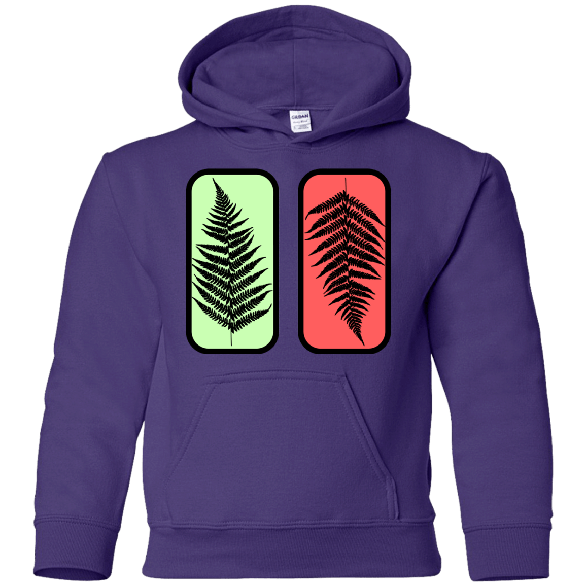 Sweatshirts Purple / YS Ferns Youth Hoodie