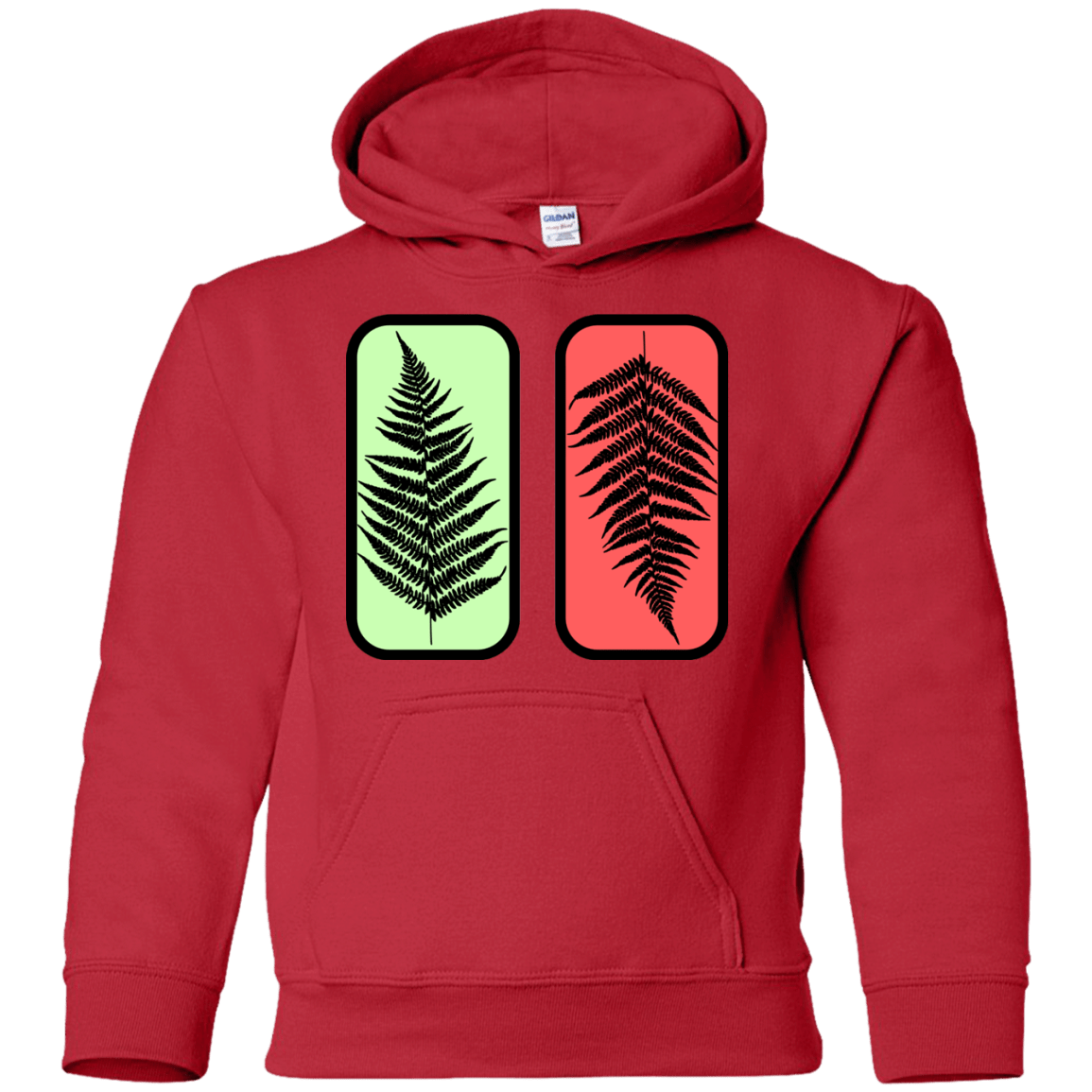 Sweatshirts Red / YS Ferns Youth Hoodie