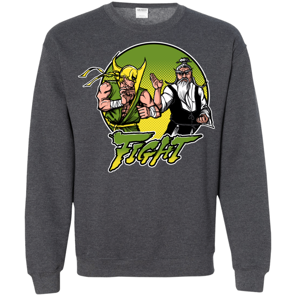 Sweatshirts Dark Heather / S Fight Crewneck Sweatshirt