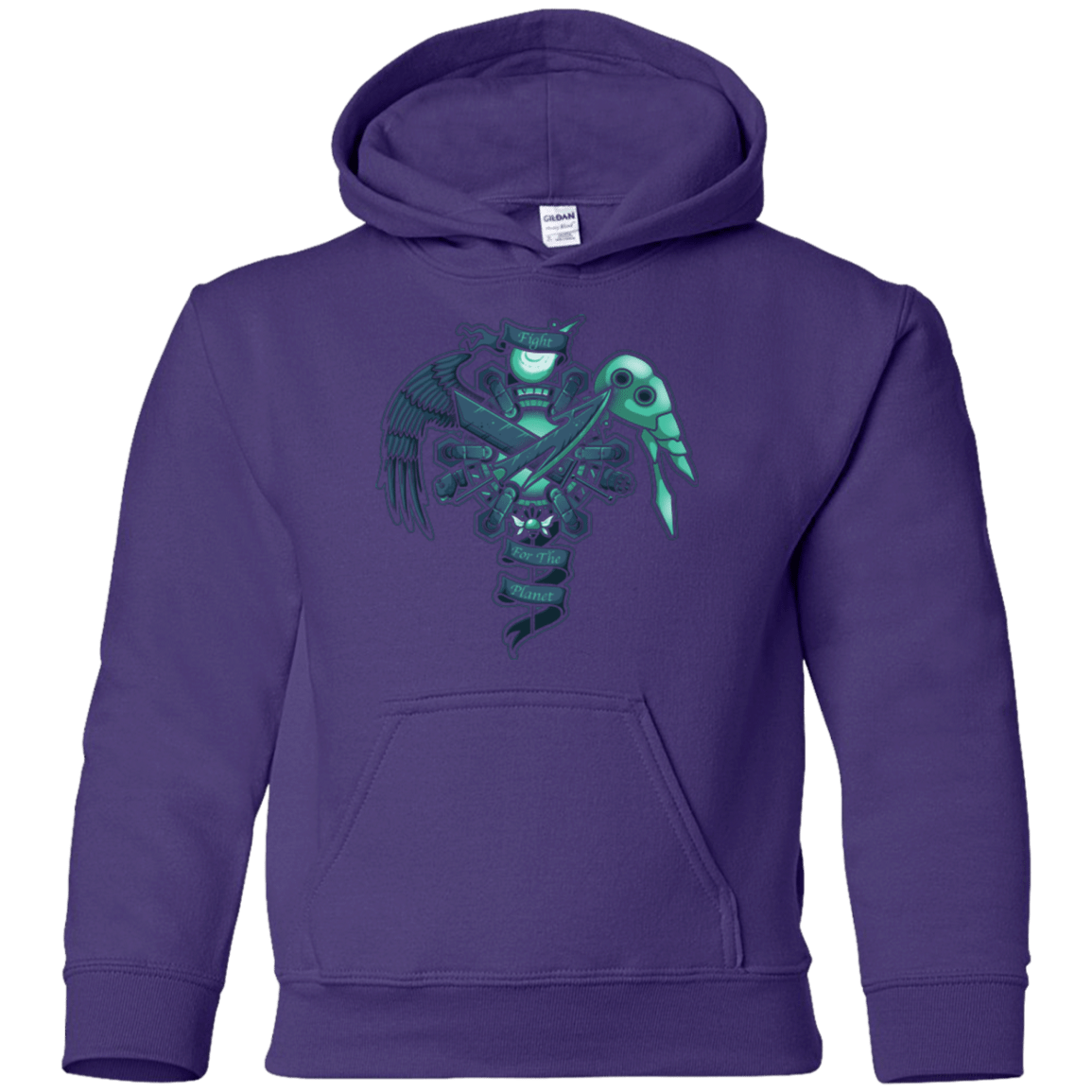 Sweatshirts Purple / YS FIGHT FOR THE PLANET Youth Hoodie