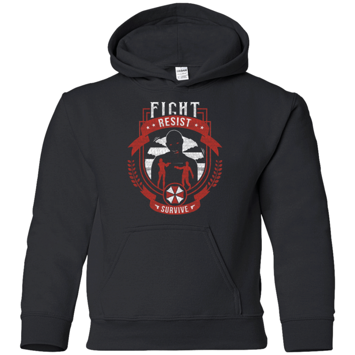Sweatshirts Black / YS Fight, Resist, Survive Youth Hoodie